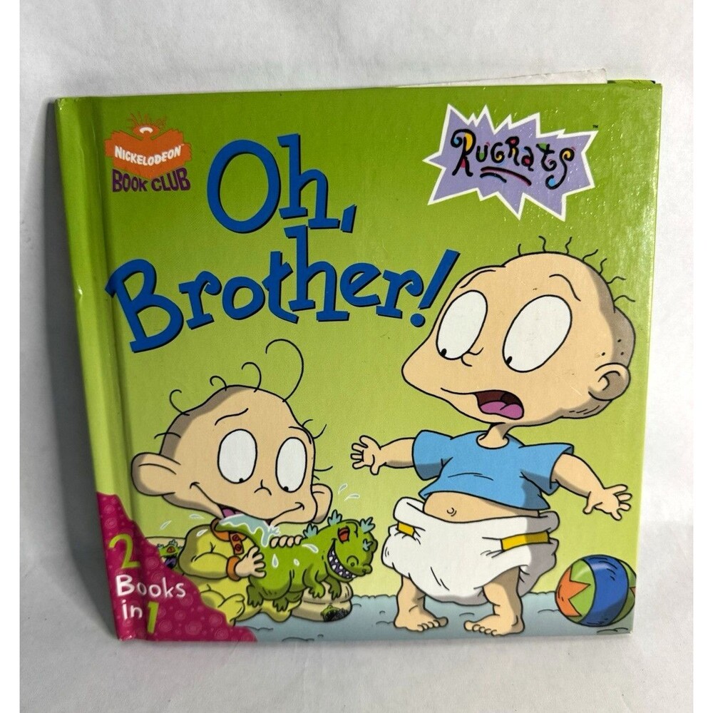 Rugrats Nickelodeon 2-Book Set Hardcover Reptar's Surprise Visit Ages 4-8